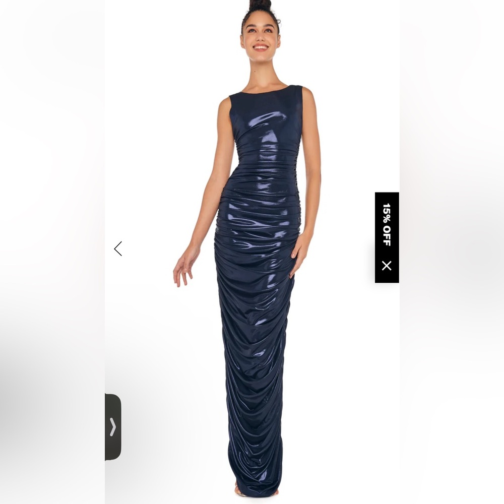 Norma Kamali shirred dress